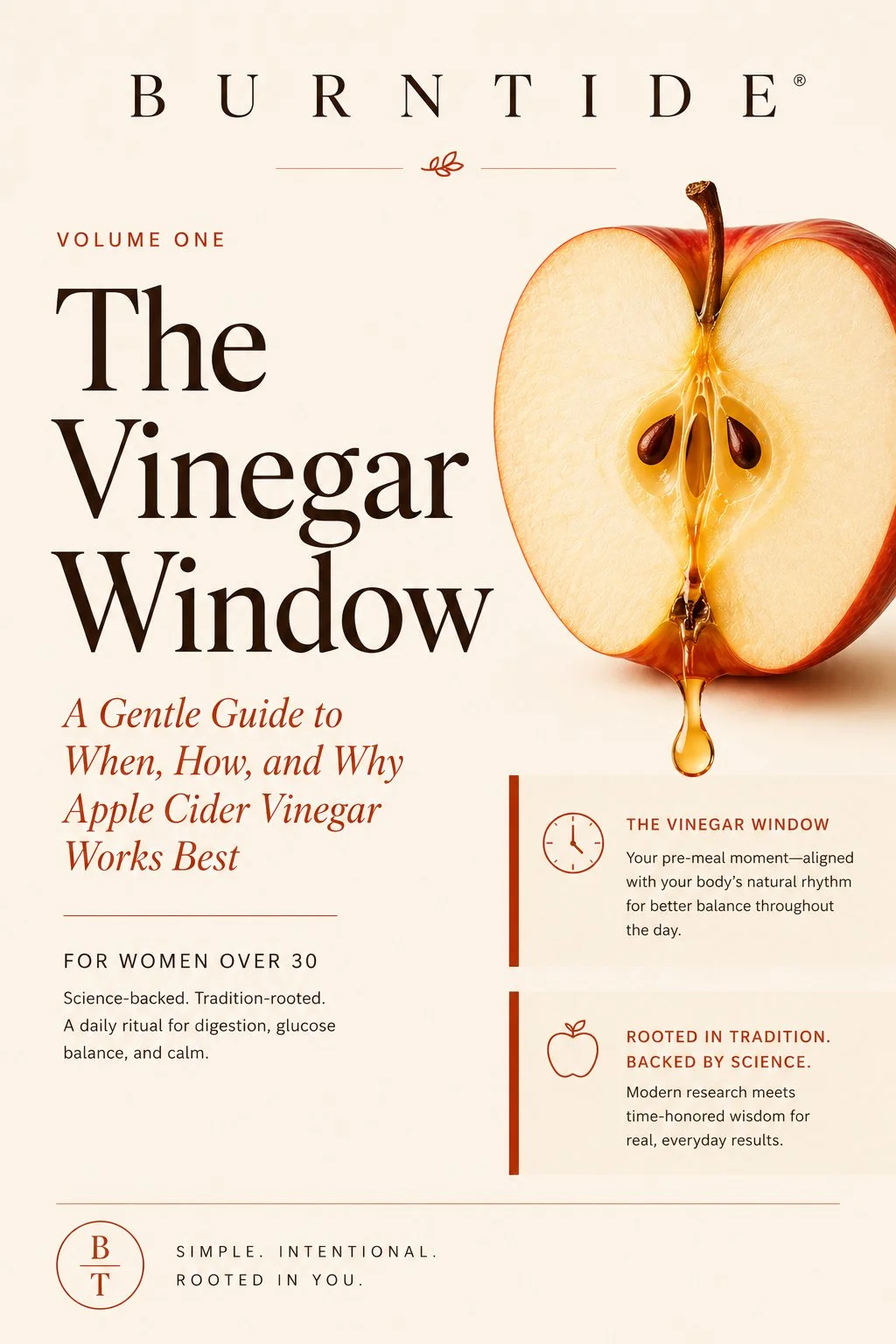 Burntide Bonus 1 — The Vinegar Window digital guide to ACV-friendly foods and metabolism recipes